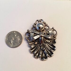 BEAUTIFUL SILVER TONE ANGEL PIN… Hand Crafted!